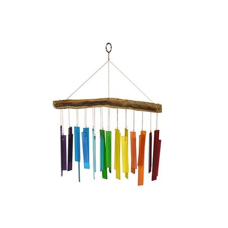 GIFT ESSENTIALS Gift Essentials GEBLUEG560 Color Spectrum & Driftwood Chime GEBLUEG560